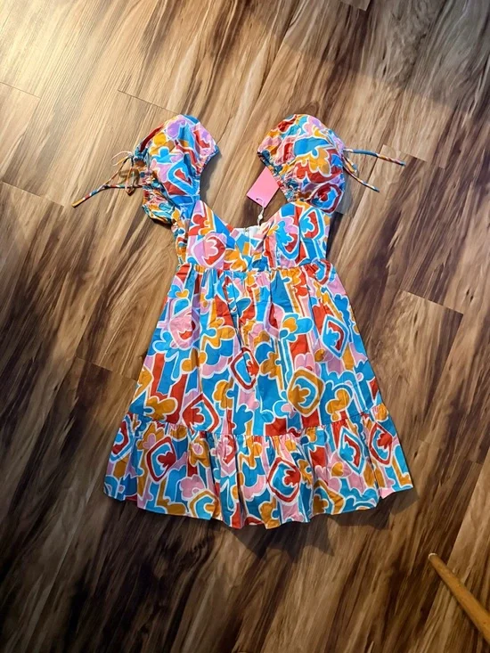 Amanda Uprichard Sicily Dress in Miami Print - Picture 4 of 4